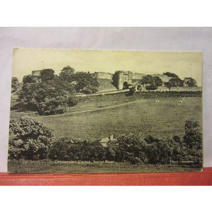 FROM AFAR, CARISBROOKE CASTLE, ISLE OF WIGHT postcard by T. Piper (A) =