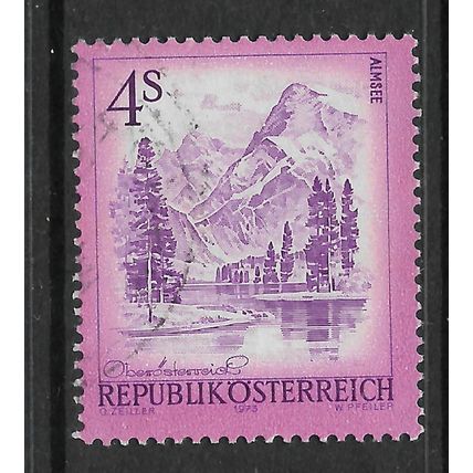 AUSTRIA 1973 VIEWS 4s ALMSEE VIOLET & LILAC SG1681 FINE USED#2