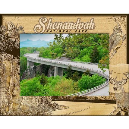 Shenandoah National Park Engraved Wood Picture Frame Landscape (8 x 10)