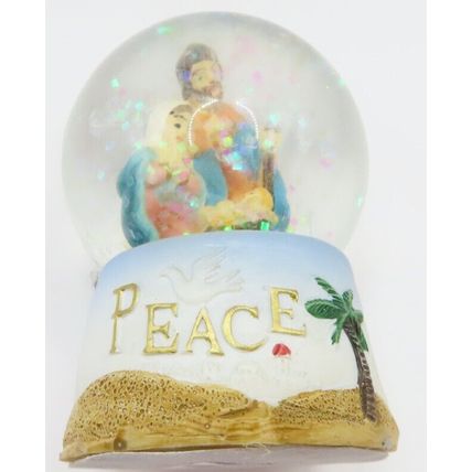 Miniature Nativity Snow Globe Peace Glass 6 CM Gift Christmas Holiday Decoration