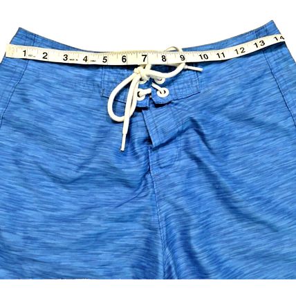 Hollister Mens Blue Board Skater Drawstring Shorts Size XSmall Back Pocket