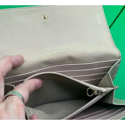 A Very Rare HTF Beige See By Chloe Snap Leather Wallet