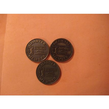 Vintage!! USED!! PGA Tour Partners Club Charter OR OFFICIAL Member Coin Token