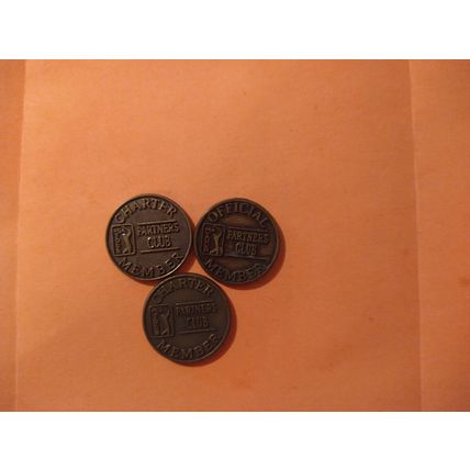 Vintage!! USED!! PGA Tour Partners Club Charter OR OFFICIAL Member Coin Token