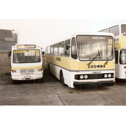 Colour Photograph of Coombs Travel Ltd. - CKM 137Y ex. Maidstone Borough Council