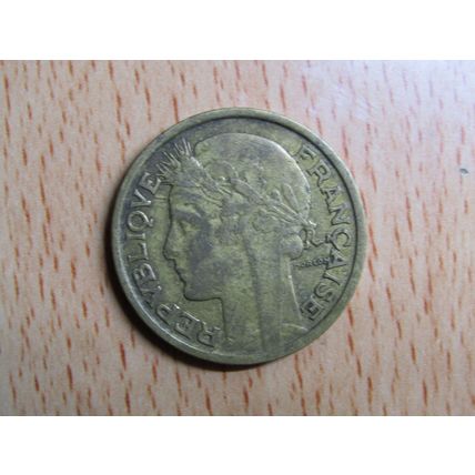 France Republic 1937 2 Francs Coin