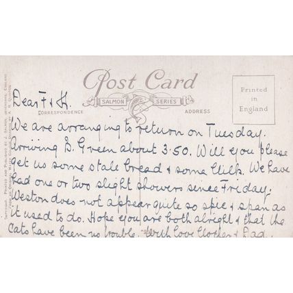 E114 WESTON SUPER MARE -KEWSTOKE WOODS. A.R.QUINTON