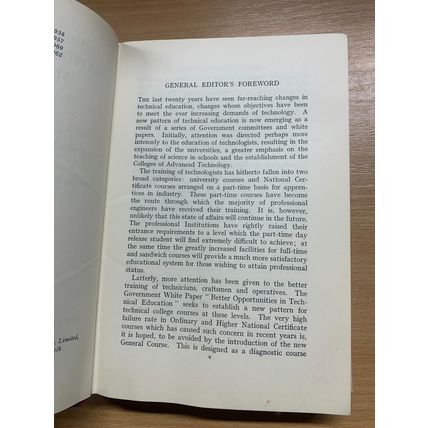 1962 "NATIONAL CERTIFICATE MATHEMATICS" VOLUME 2 HARDBACK BOOK (P3)