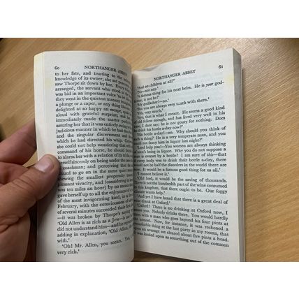 1993 JANE AUSTEN "NORTHANGER ABBEY" WORDSWORTH FICTION PAPERBACK BOOK (P2)