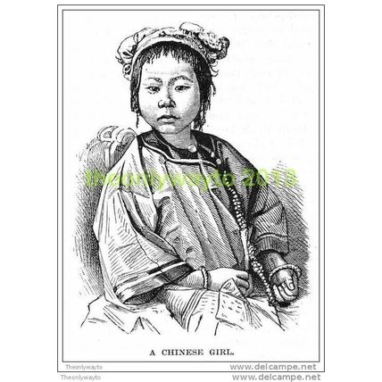 Chinese Girl, 1886, MODERN REPRODUCTION