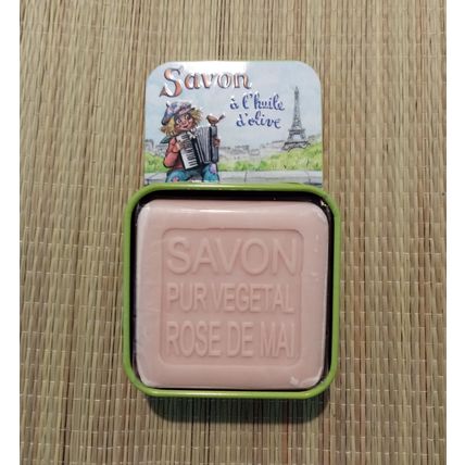 La Savonnerie de Nyons Rose Soap In A Tin 100g