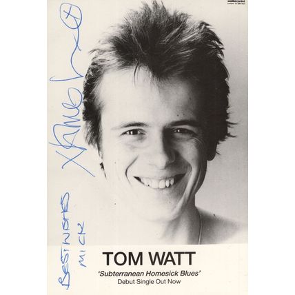 Tom Watt Coronation Street Vintage Music Hand Signed Photo