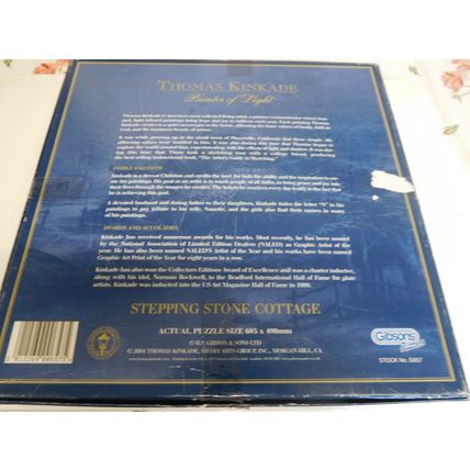 Thomas Kinkade 1000 piece jigsaw puzzle Stepping stone Cottage