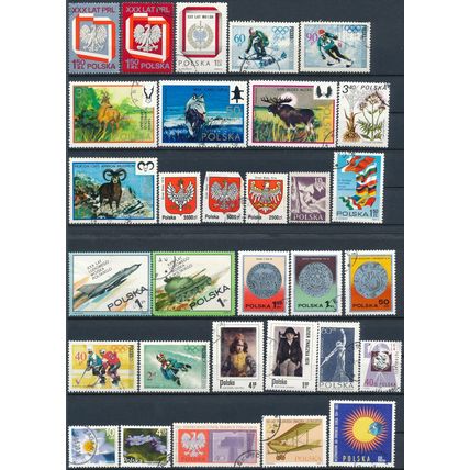 1200+ Stamp Selection - Poland - Used Hinged