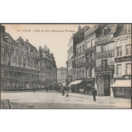 Place du Vieux Marché aux Fromages, Lille, c.1905-10 - Merlot CPA