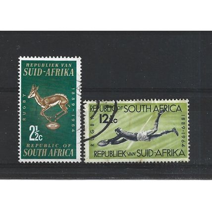 SouthAfrica.75th Anniv of South African Rugby Board set of 2.Fine Used.Aug25b