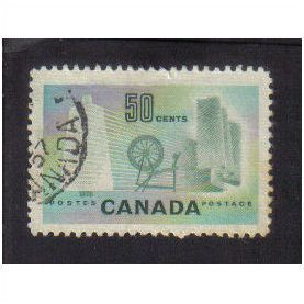 1953 canada textile industry 50c f/u sg462