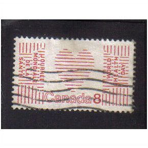 1972 canada world health day 8c f/u sg719