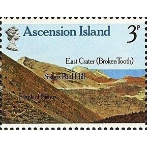 Ascension QEII 1978 Volcanic Rock 3p Sister Red Hill Mounted Mint MM SG236 stamp