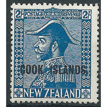 Cook Islands 1926 SG90 2/- Blue Mounted Mint..