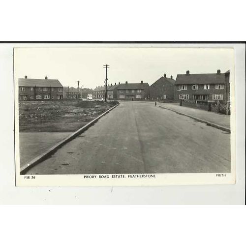 Yorkshire FEATHERSTONE Priory Road Estate Postcard by Frith (FSE.36)