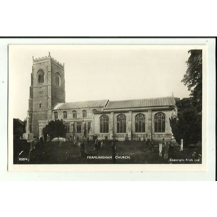 Suffolk FRAMLINGHAM Church Postcard (Frith 82074)