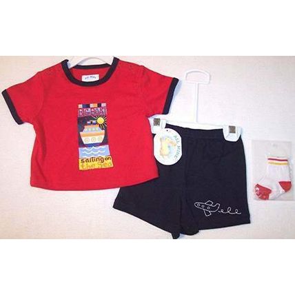 NWT All Mine Boy's 4 Pc. "Big Boat" Play Set, 6-9 Mos.