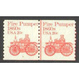 1908 20c Fire Pumper Fine MNH Dry Gum CNP Left 5 V0407