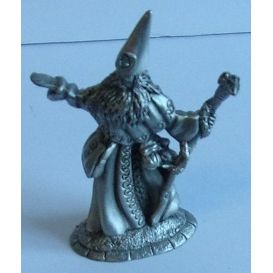 VINTAGE ' FINE PEWTER ' WIZARD figurine HUDSON (1988)