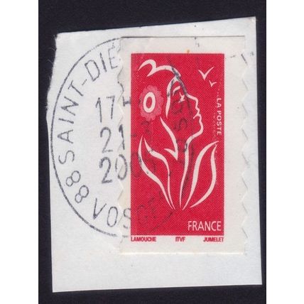 FRANCE 2004 Marianne of Lamouche NVI Sc#3083 USED on Paper @E516