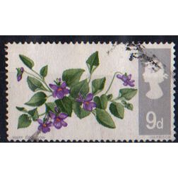 GB 1967 British Flowers 9d used SG 721