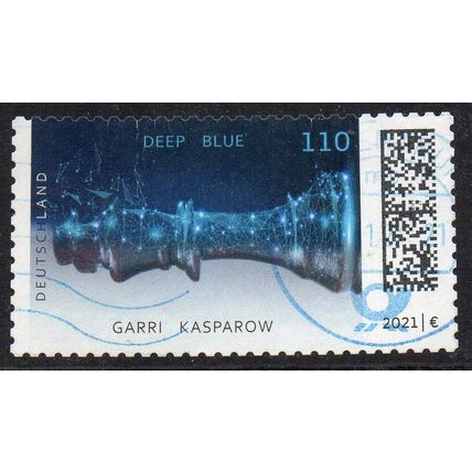 Germany 2021 Chess - Deep Blue Beats Kasparov 110(c) Used