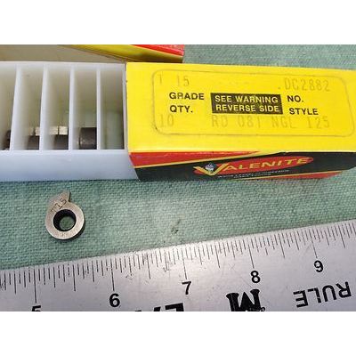 NEW LOT 40 VALENITE RD 081 NGL 125 CARBIDE INSERTS, GRADE: T15,NGL 125 ,SV
