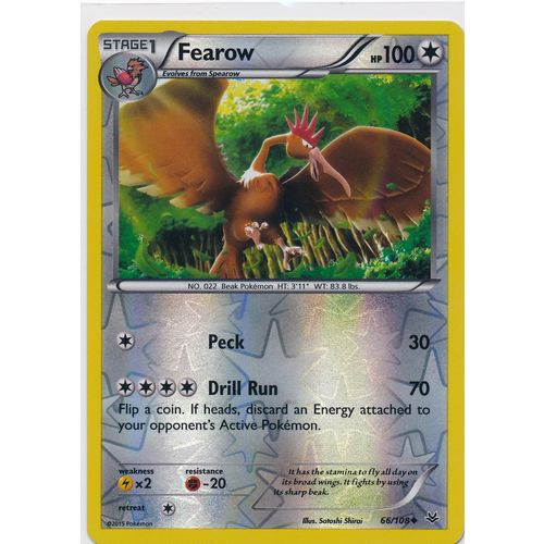 Pokemon Roaring Skies #66/108 Fearow Rev Holo