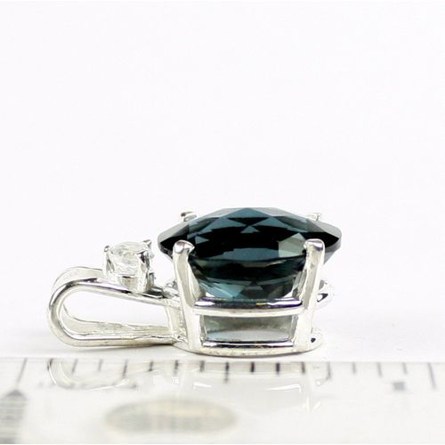 London Blue Topaz, 925 Sterling Silver Pendant, SP022