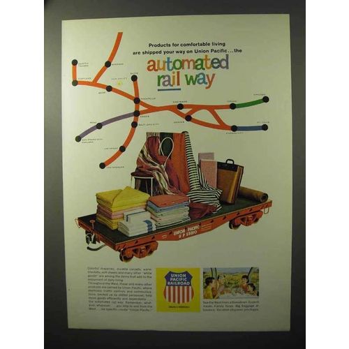 1964 Union Pacific Railroad Ad - Comfortable Living