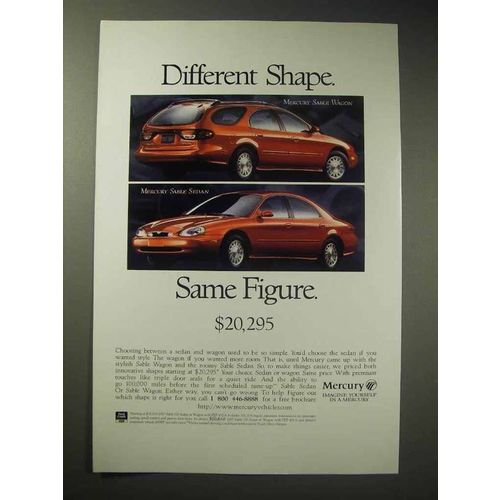 1996 Mercury Sable Wagon, Sable Sedan Car Ad