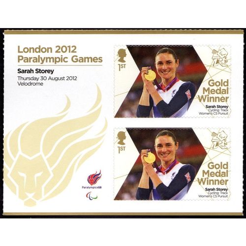 Great Britain 2012 Paralympic Gold Sarah Storey Unmounted Mint MNH SG3372a stamp