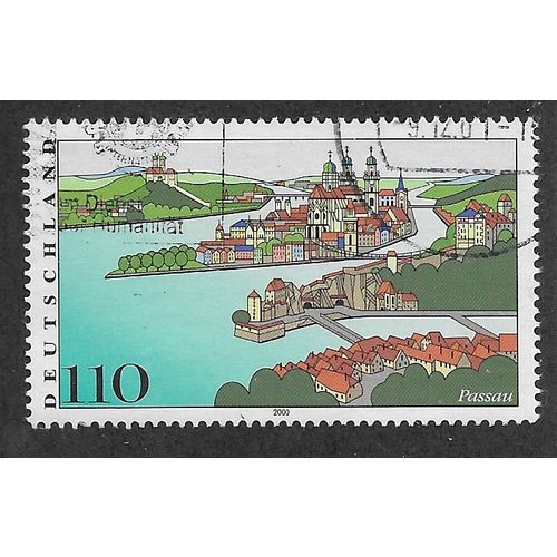GER 2000 110pf 'IMAGES OF GERMANY PASSAU' FINE USED (EBID60-786)