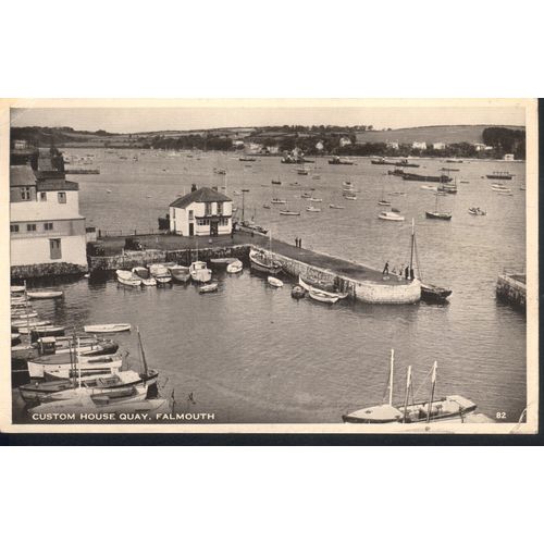Vintage GB PC 1955 - Custom House Quay, Falmouth, Cornwall