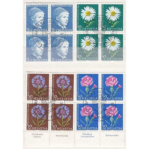 SCHWEIZ SWITZERLAND [1963] MiNr 0786 y ex ( Ersttag-O ) [01] Pro Juventute 4er