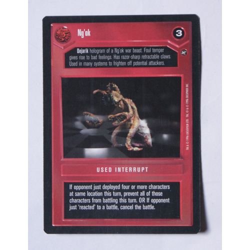 Star Wars CCG: A New Hope Limited # Ng'ok (A) 1996 dark decipher