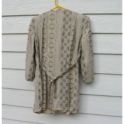 Womens TR Bentley Tunic Top 9 35 Chest Tan Blue Faux Double Front Shirt Blouse
