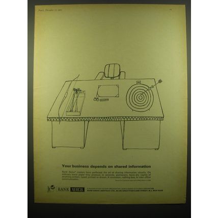 1965 Rank Xerox Ad - Your business depends