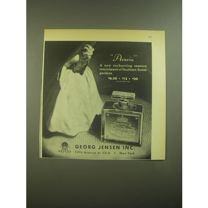 1945 Georg Jensen Acacia Perfume Advertisement