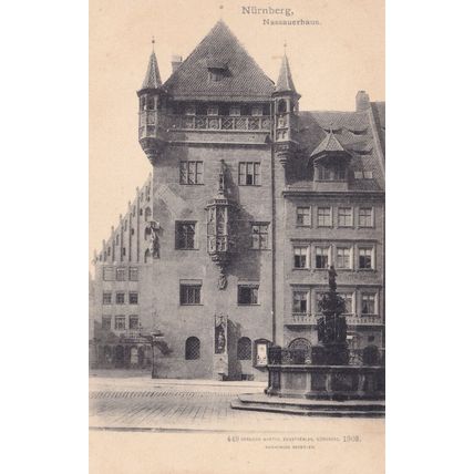 Nurnberg Nassauerhaus Old German Postcard