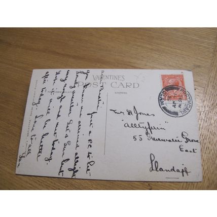 1930 fr Postcard - Rough Sea @ Porthcawl - Bridgend, Glamorgan
