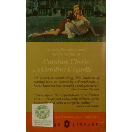 THE INN OF FIVE LOVERS by CECIL SAINT-LAURENT A VERY FRENCH NOVEL VINTAGE PB