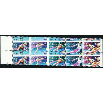 2615a, Mint NH 29¢ RARE Misperf Error Block of Ten - Stuart Katz