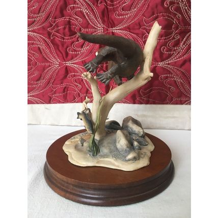 Border Fine Arts Otter and Trout WW5 Vintage 1989 by Elizabeth Waugh
